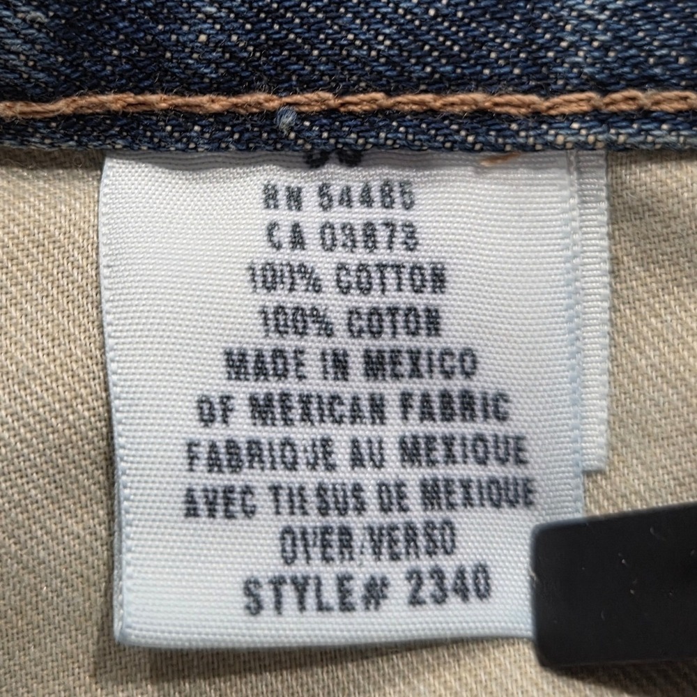 American Eagle Jeans Mens 38x32 Blue‎ Denim Bootcut Medium Wash Vintage Y2K - Picture 6 of 8